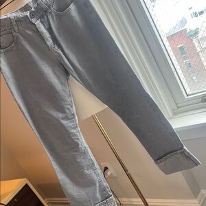 James Perse Light Gray Women's Straight Leg Jeans